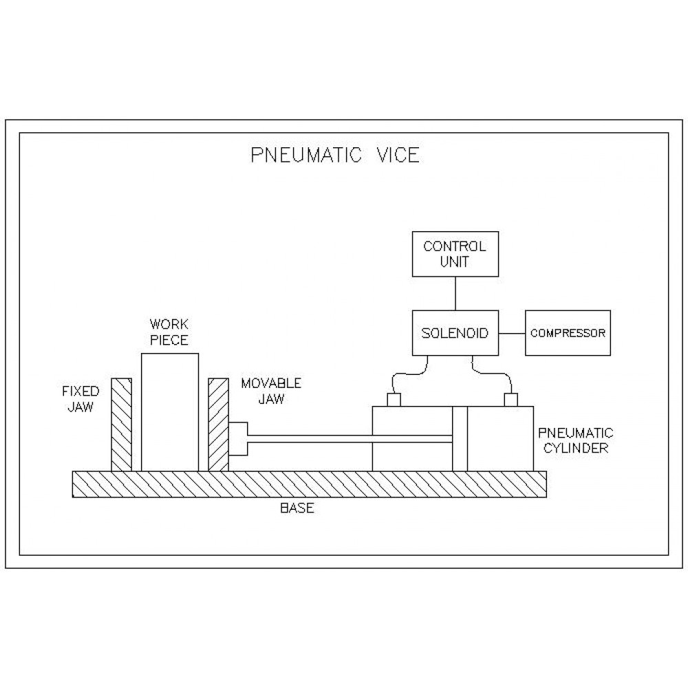 Fabrication of Pneumatic Vice